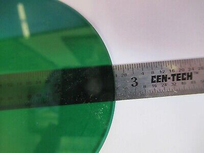 LEITZ GREEN GLASS FILTER MEASURING TOOLMAKER MICROSCOPE PART AS PIC &A9-A-85