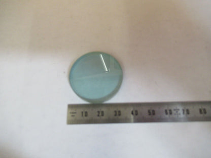 OPTICAL HEAT ABSORBING GLASS FILTER MICROSCOPE PART OPTICS AS PICTURED &P2-A-57