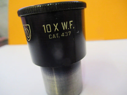 AO AMERICAN OPTICS EYEPIECE WF 10X CAT 437 MICROSCOPE PART AS PICTURED &G1-A-78