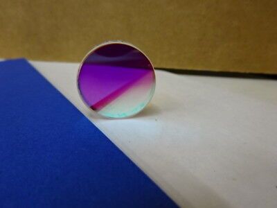 OPTICAL FLAT DICHROIC MIRROR COATED 481nm LASER OPTICS  AS IS #89-90