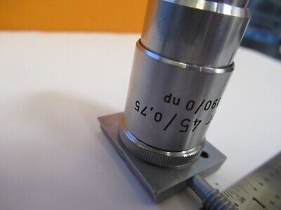 REICHERT AUSTRIA OBJECTIVE 45X /190 FLUOR MICROSCOPE PART AS PICTURED &W2-B-49