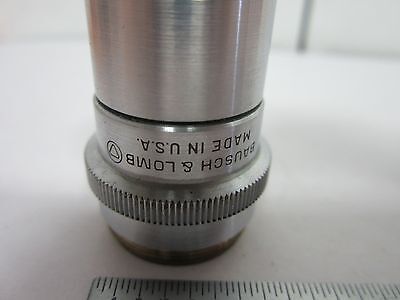 MICROSCOPE PART OBJECTIVE 80X FLAT FILED BAUSCH LOMB OPTICS AS IS BIN#K6-28