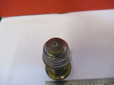 ANTIQUE ERNST LEITZ GERMANY BRASS OBJECTIVE MICROSCOPE PART AS PIC Q1-A-65