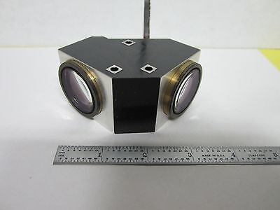 OPTICAL  MICROSCOPE LEITZ BRASS MOUNTED LENSES ASSEMBLY OPTICS AS IS BIN#J4-21