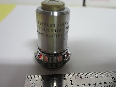 MICROSCOPE VINTAGE PART OPTICAL OBJECTIVE BAUSCH LOMB 43X OPTICS AS IS SK#E2-14