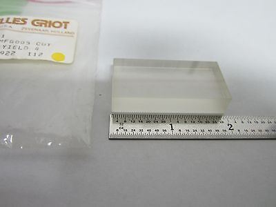 OPTICAL MELLES GRIOT GLASS BLOCK LASER OPTICS BIN#A6-C-14