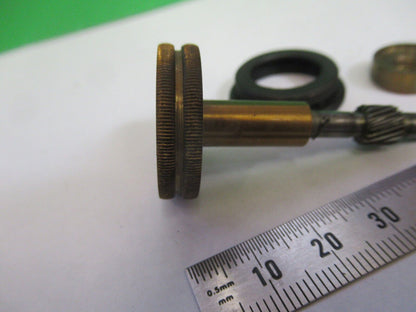 SPENCER ANTIQUE  BRASS  PIECES KNOB MICROSCOPE PART AS PICTURED &R7-B-21x