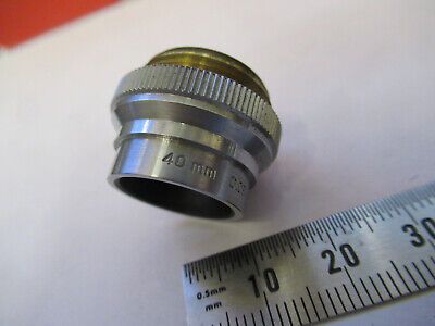 BAUSCH LOMB OBJECTIVE LENS 40mm  OPTICS MICROSCOPE PART AS PICTURED &B6-FT-98