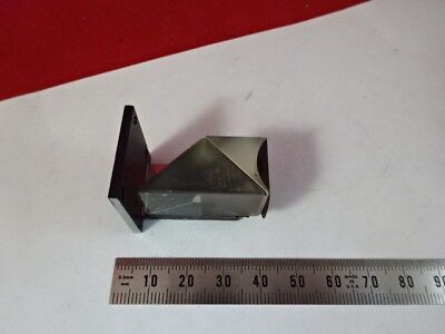 MOUNTED GLASS PRISM UNKNOWN MAKER MICROSCOPE PART AS PICTURED #5-A-55