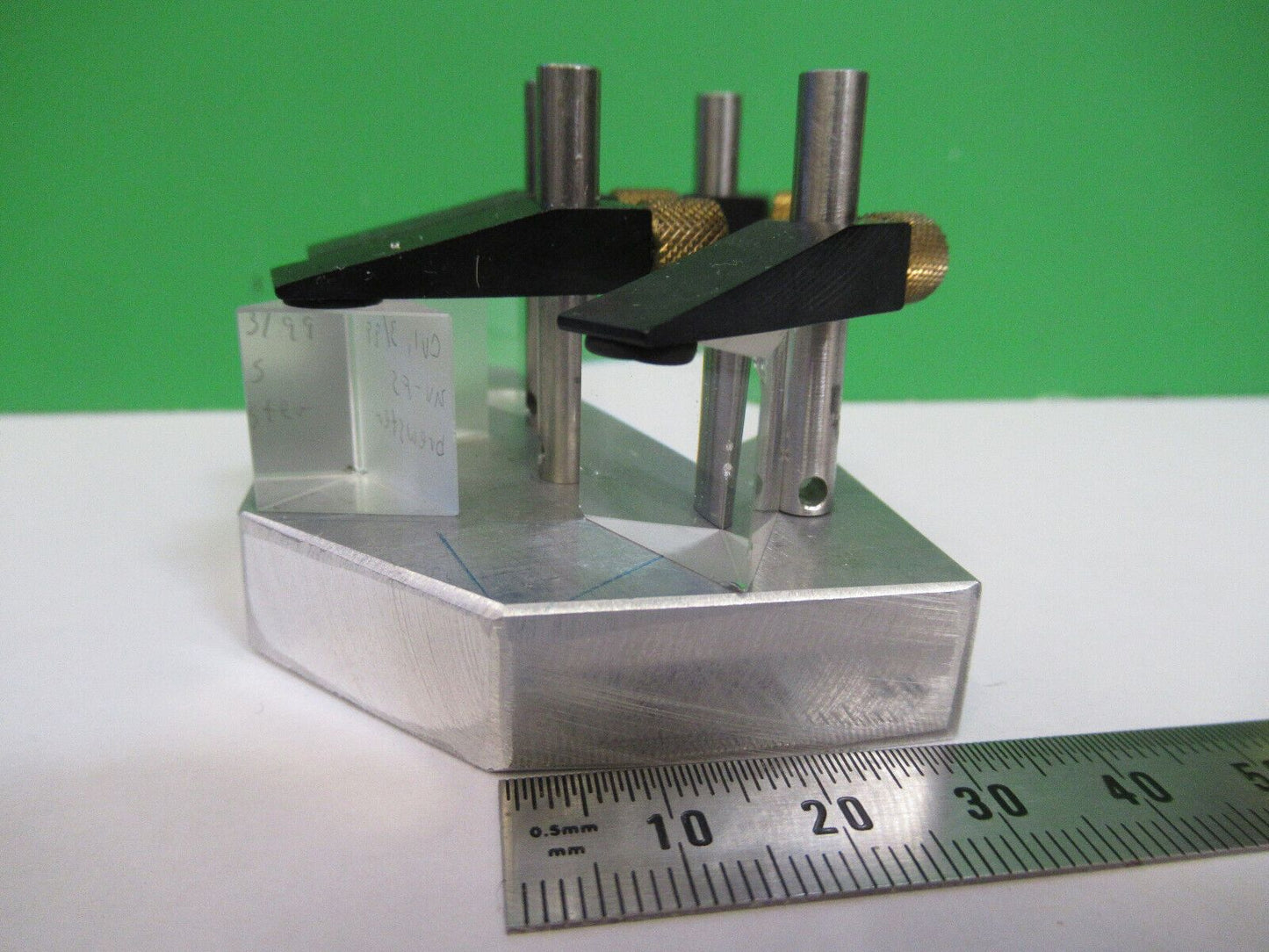 OPTICAL ASSEMBLY OF PRISM LASER OPTICS some chips on glass AS PICTURED &R6-A-78