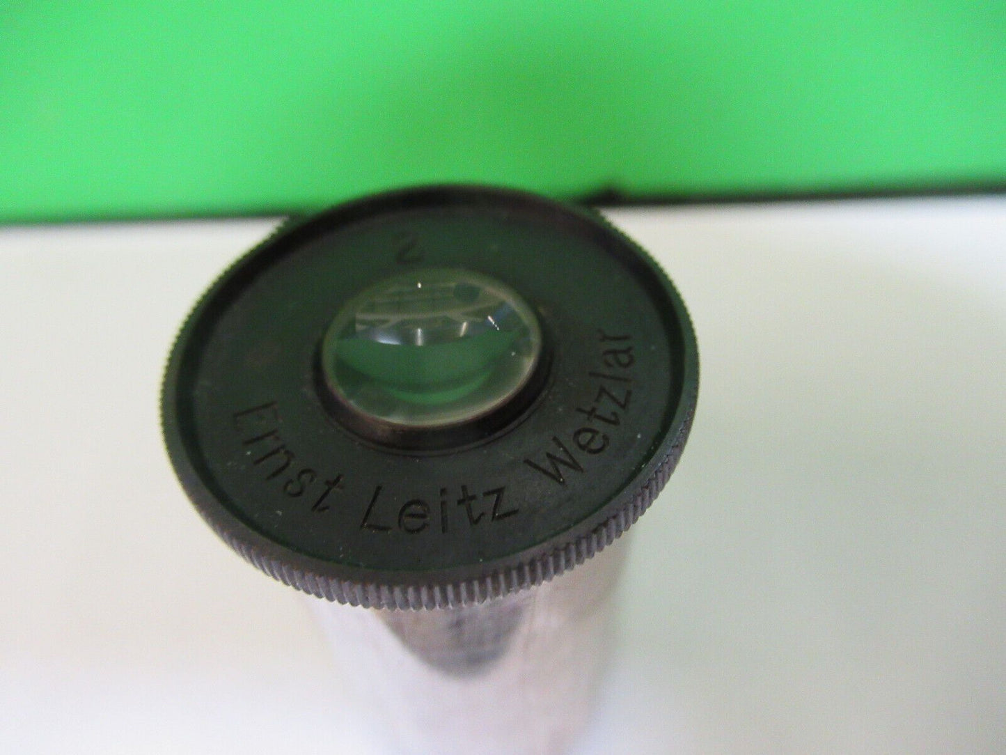 ANTIQUE ERNST LEITZ "2" EYEPIECE LENS MICROSCOPE PART  AS PICTURED &z5-a-45