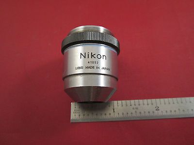 for parts NIKON LENS JAPAN EPI 40 MICROSCOPE OBJECTIVE AS IS NEEDS CLEANING