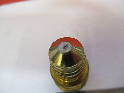 ANTIQUE BRASS BAUSCH LOMB OBJECTIVE 1.9mm MICROSCOPE PART AS PICTURED #F6-B-91