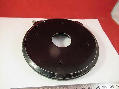 ZEISS GERMANY STAGE TABLE ROTABLE POLARIZER POL MICROSCOPE PART OPTICS &46-A-09