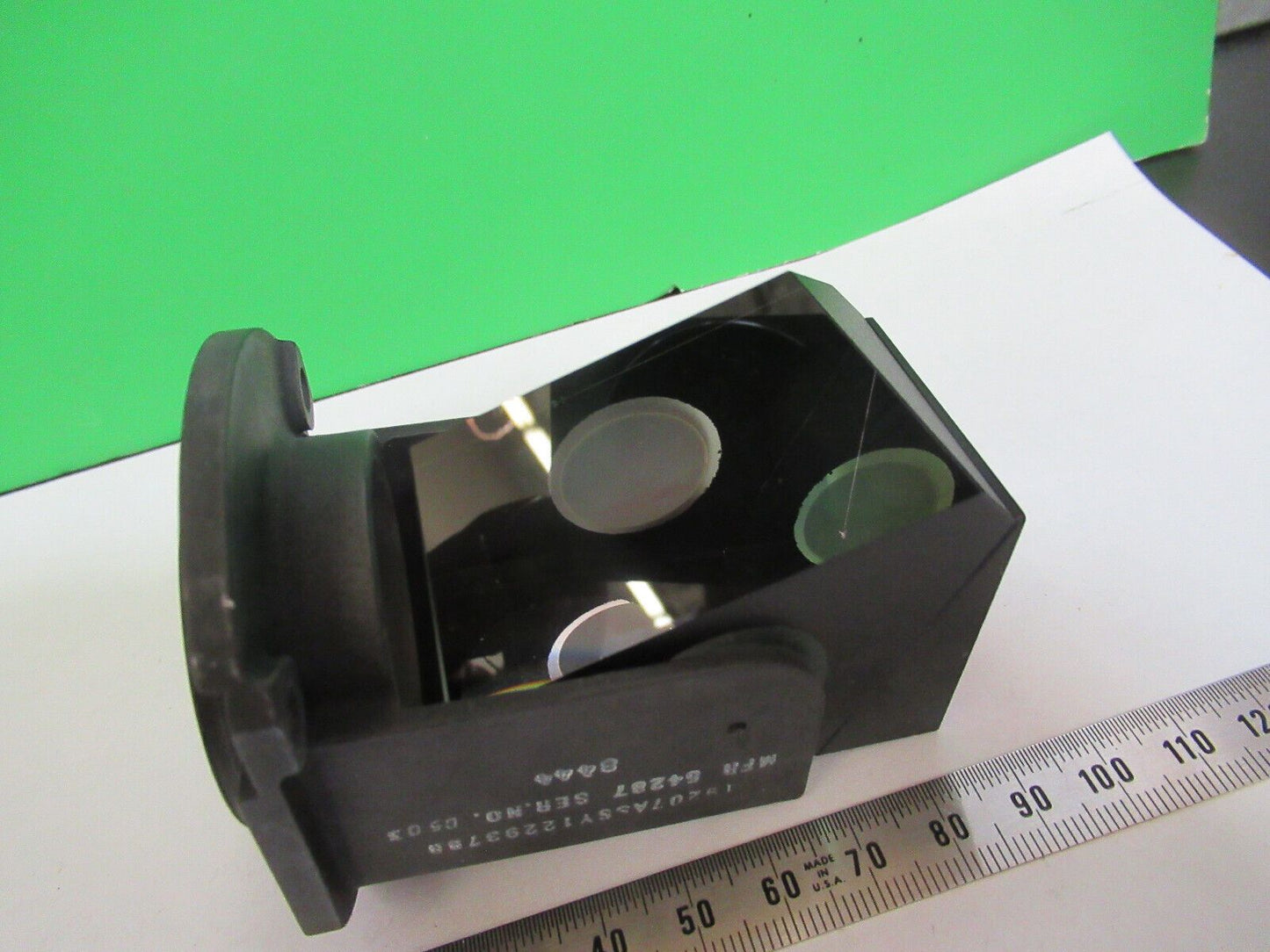 OPTICAL MIL SPEC PRISM ASSEMBLY [small chips] LASER OPTICS AS PICTURED &Z8-A-44