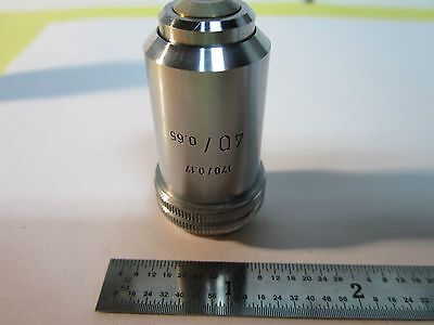 OPTICAL MICROSCOPE OBJECTIVE LEITZ WETZLAR GERMANY 40X OPTICS BIN#SM-LUX