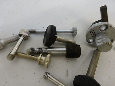 MICROSCOPE PARTS LOT SCREWS KNOBS ETC AS IS BIN#P4-B-48