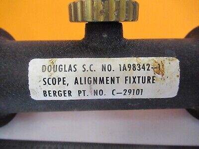 ANTIQUE DOUGLAS SCOPE ALIGNMENT FIXTURE C-29101 TELESCOPE AS PICTURED &FT-1-A-03