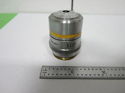 FOR PARTS MICROSCOPE OBJECTIVE 40X [scratched] BAUSCH LOMB OPTICS AS IS BN#L1-17