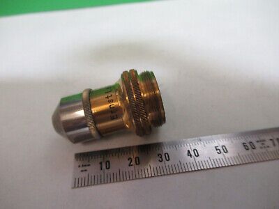 ANTIQUE ERNST LEITZ 10X "3" OBJECTIVE  MICROSCOPE PART AS PICTURED Z1-A-57