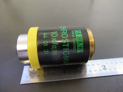 ZEISS OBJECTIVE ACHROSTIGMAT 10X 440131 MICROSCOPE PART AS PICTURED &5M-A-26