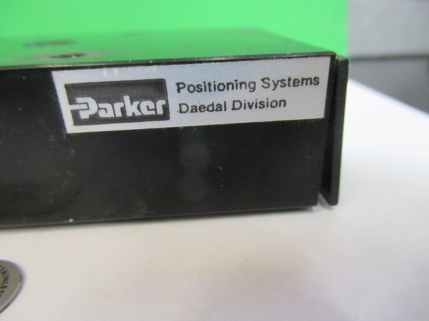 OPTICS PARKER BALL BEARING LINEAR SLIDE POSITIONING  AS PICTURED &Z5-A-50