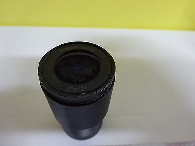 MICROSCOPE PART NIKON JAPAN EYEPIECE 10X/21 OPTICS AS IS BIN#W6-22