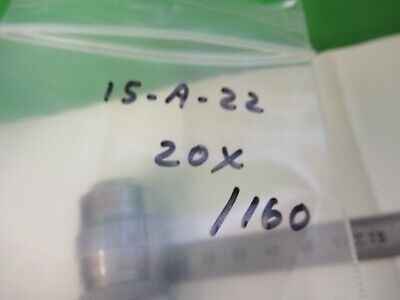 NIKON OBJECTIVE PH2 20X /160 138565 MICROSCOPE PART OPTICS AS PICTURED &15-A-22