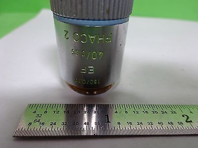 MICROSCOPE PART LEITZ GERMANY PHACO EF OBJECTIVE 40X OPTICS AS IS BIN#11-E-14