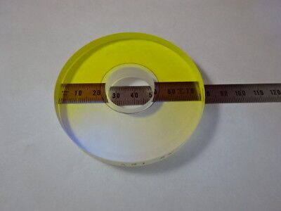 COHERENT OPTICAL FLAT FUSED SILICA 3" DIA DICHROIC MIRROR DONUT OPTICS &6-A-29A