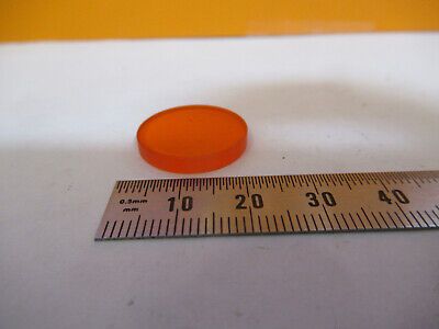 OPTICAL ORANGE FILTER OPTICS  AS PICTURED #P3-A-65