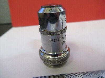 ANTIQUE LEITZ WETZLAR LENS 1/12 OBJECTIVE MICROSCOPE PART AS PICTURED &B3-B-44