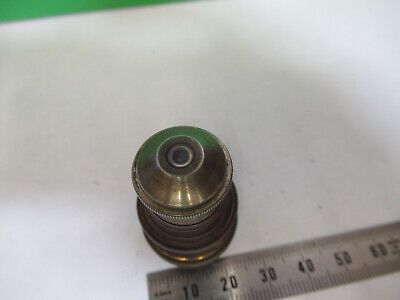 ANTIQUE BRASS BAUSCH LOMB OBJECTIVE MICROSCOPE PART OPTICS AS PICTURED &z9-a-112