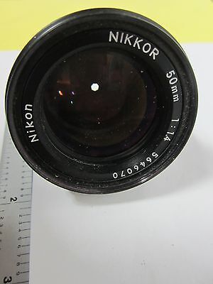 OPTICAL NIKON NIKKOR 50 mm LENS AS IS OPTICS BIN#J2-13