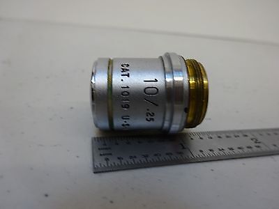 MICROSCOPE PART OBJECTIVE AO 10X ACHROMAT CAT 1019 AMERICAN OPTICS AS IS B#S5-87