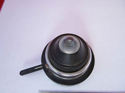 VINTAGE MICROSCOPE CONDENSER OPTICS + IRIS  BIN#7C mii