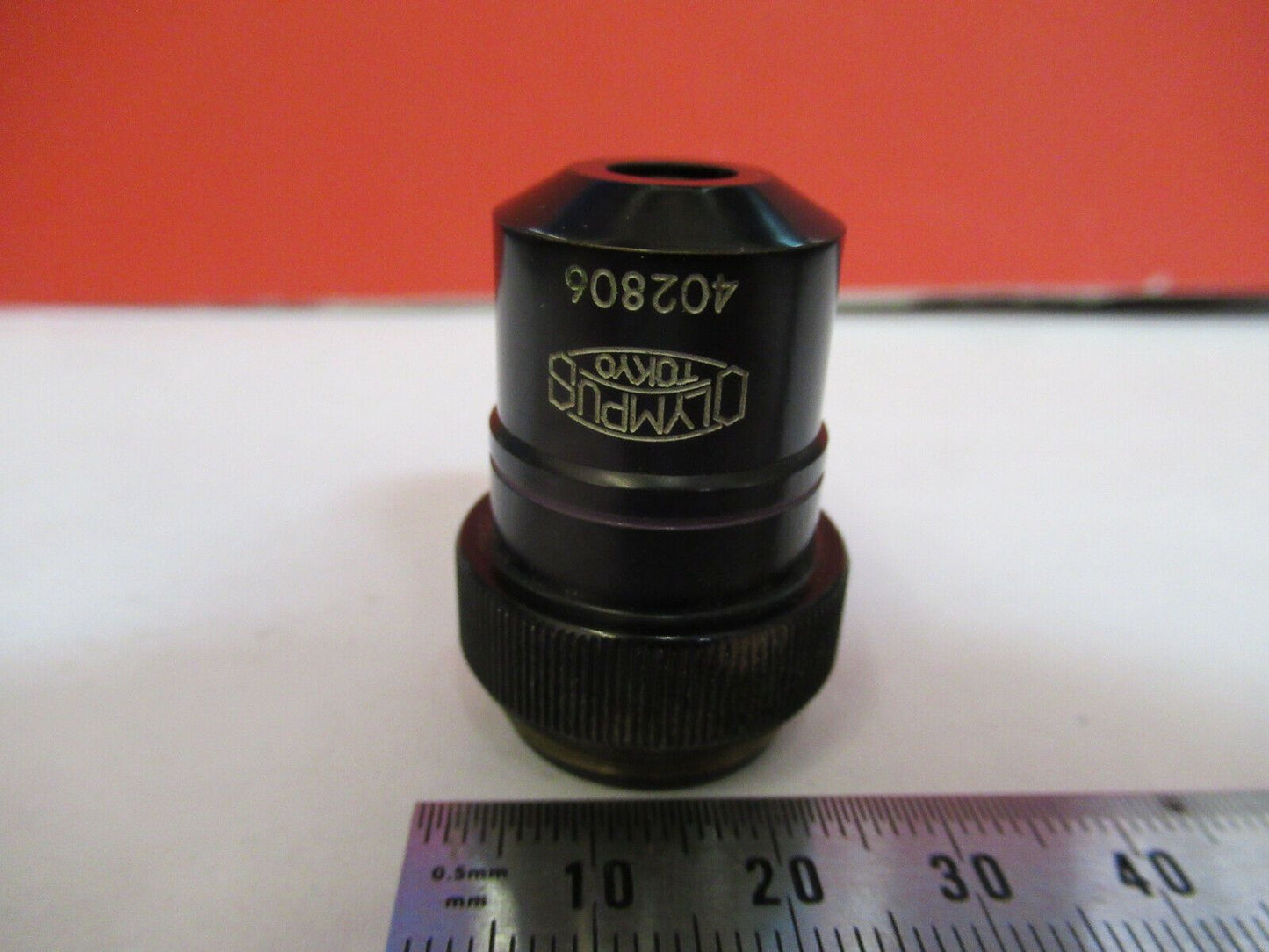 OLYMPUS JAPAN OBJECTIVE 1.3X RARE LENS MICROSCOPE PART as pictured B3-B-73