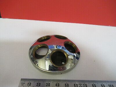 DIALUX LEITZ GERMANY NOSEPIECE QUINTUPLE MICROSCOPE PART AS PICTURED &B1-B-36