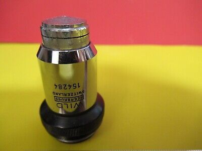 WILD HEERBRUGG SWISS OBJECTIVE 100X LENS OPTICS MICROSCOPE PART 506023 &FT-6-168