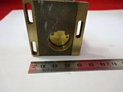 VICKERS ENGLAND BRASS STAGE MECHANISM MICROSCOPE PART AS IS &99-09