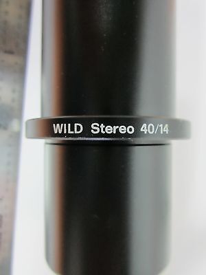 MICROSCOPE PART WILD 40/14 VIDEO CAMERA ADAPTOR PORT BIN#44