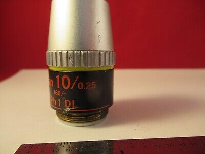 NIKON JAPAN 10X PH1 /160 OBJECTIVE MICROSCOPE PART OPTICS AS PICTURED &1E-B-31