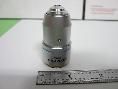 MICROSCOPE PART OBJECTIVE OLYMPUS JAPAN E A40 OPTICS  AS IS BIN#Q5-10