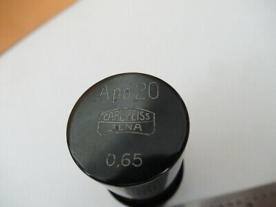 CARL ZEISS EMPTY OBJECTIVE CAN "APO 20"  MICROSCOPE PART AS PICTURED #F2-A-41