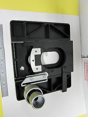 MICROSCOPE PART LEITZ WETZLAR TABLE MICROMETER ORTHOLUX OPTICS AS IS BIN#H8-21