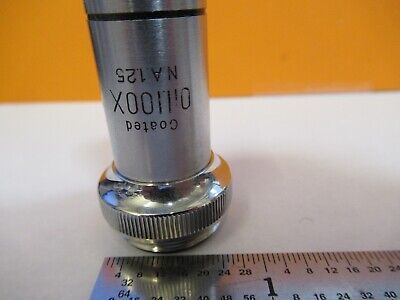 UNITRON COATED 100X METALLOGRAPH OBJECTIVE MICROSCOPE PART AS PICTURED &8M-A-10