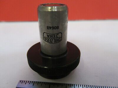 ANTIQUE CARL ZEISS GERMANY OBJECTIVE 8 MICROSCOPE PART AS PICTURED &8Z-A-129