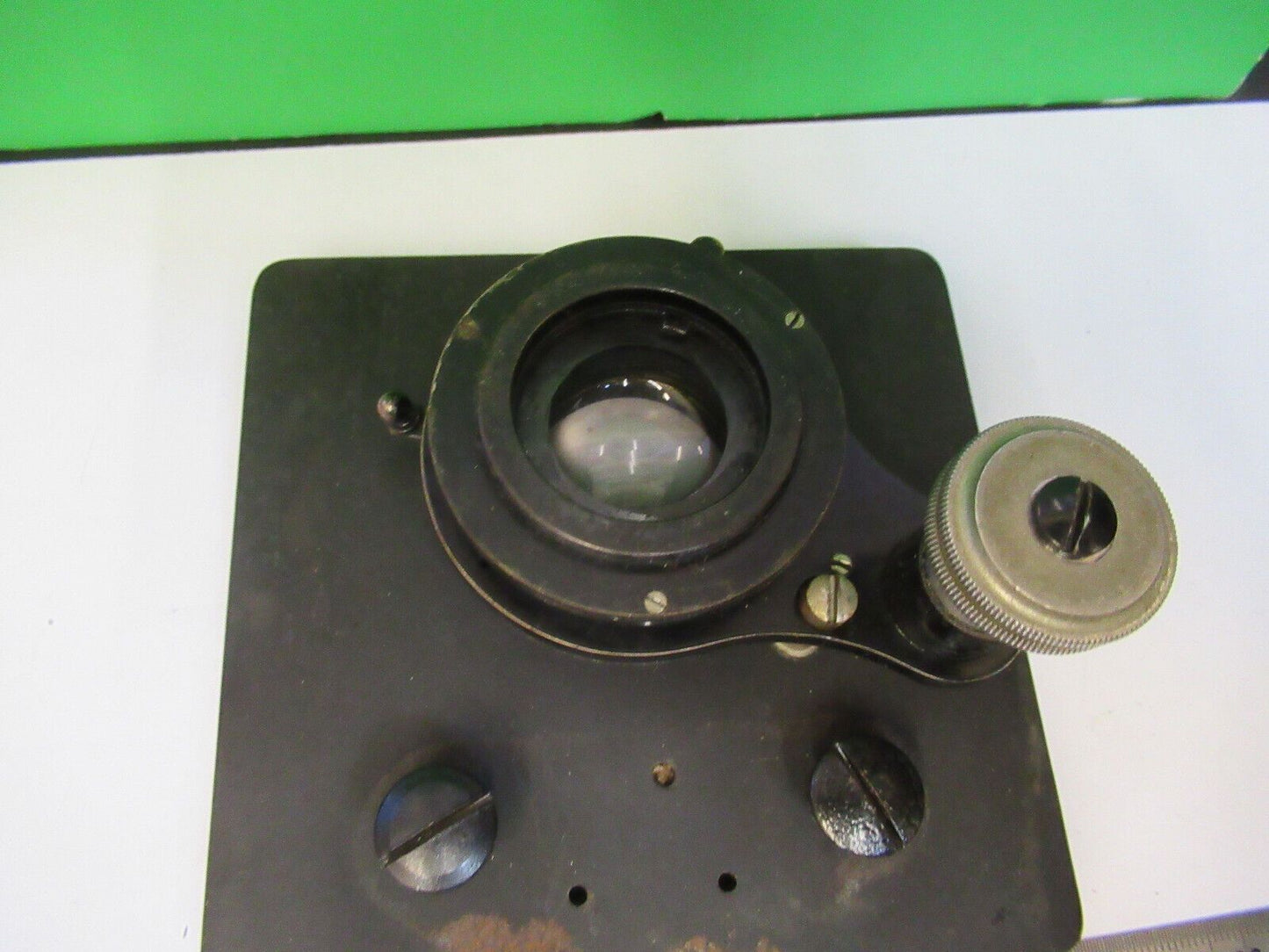 ANTIQUE SPENCER AO STAGE TABLE SPECIMEN MICROSCOPE PART AS PICTURED #R1-B-43