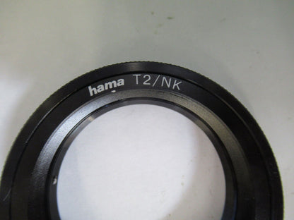 CAMERA TV LENS ADAPTER   HAMA T2/NK MICROSCOPE PART AS PICTURED &H3-A-52