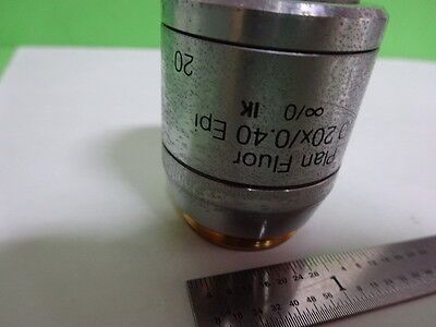 MICROSCOPE PART REICHERT POLYVAR OBJECTIVE LWD FLUOR 20X OPTICS AS IS #AI-20